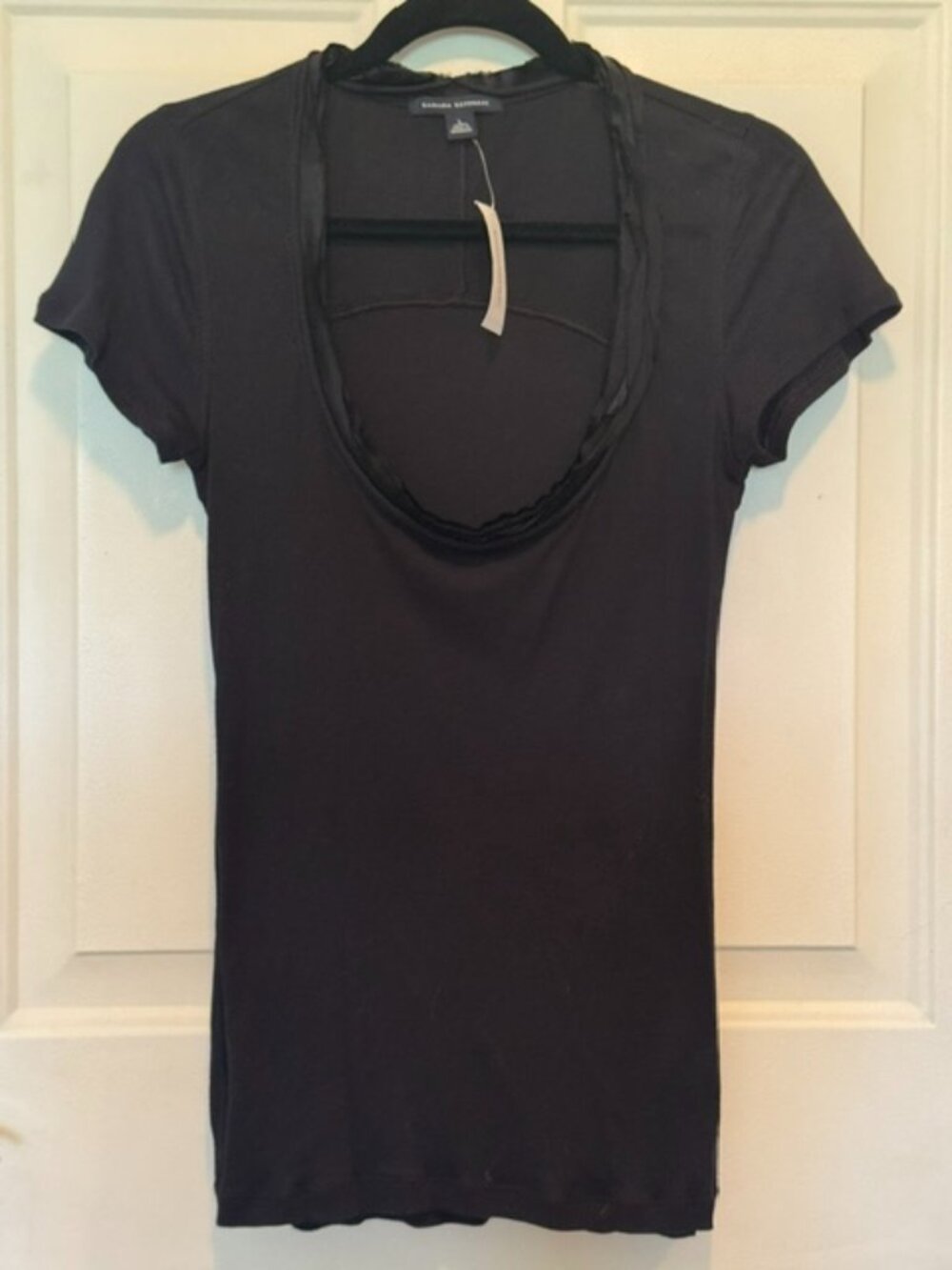 NWT Banana Republic Deep Scoop Neck Shirt sz L